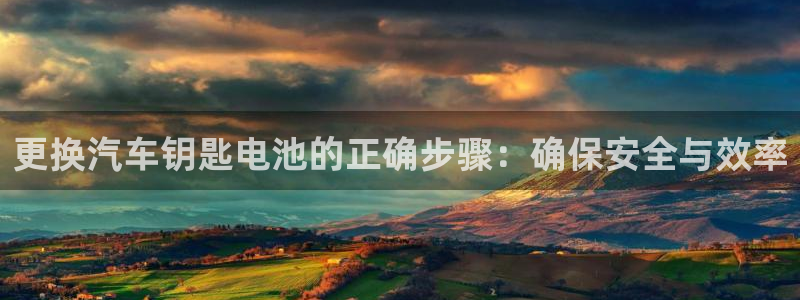 优发国际游戏官网：更换汽车钥匙电池的正确步骤：确保安全与效率